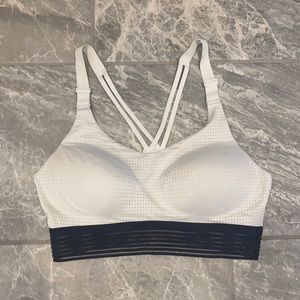 Victoria Secret’s white mesh sports bra.